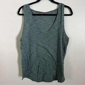 LuLuLemon Do the Twist Heathered Dark Forest Tank
